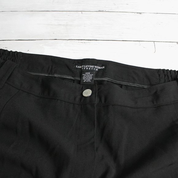 Larry Levine Women's Trouser Suit Dress Pants Plus Size 24W Black - Picture 5 of 6